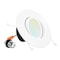 Luxrite 5/6 Inch Gimbal LED Recessed Can Light 5 CCT Selectable 2700K-5000K 11W 1100LM Dimmable LR23043-1PK - alternate 1